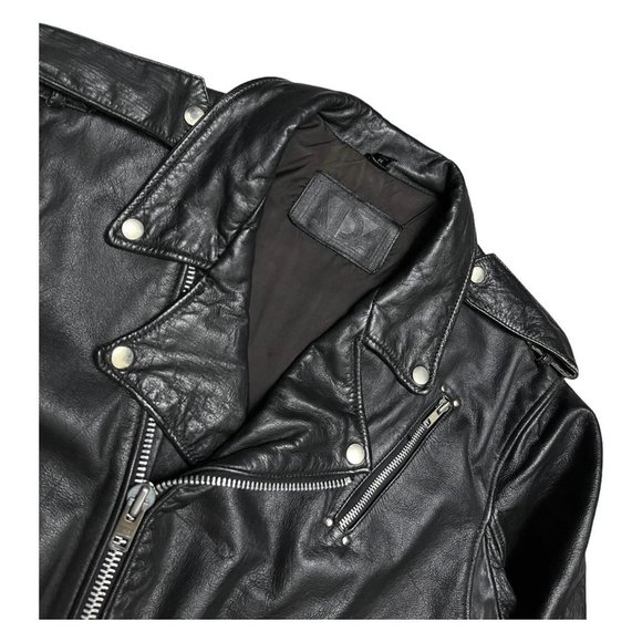 Classic Black Leather Jacket - Picture 3 of 6